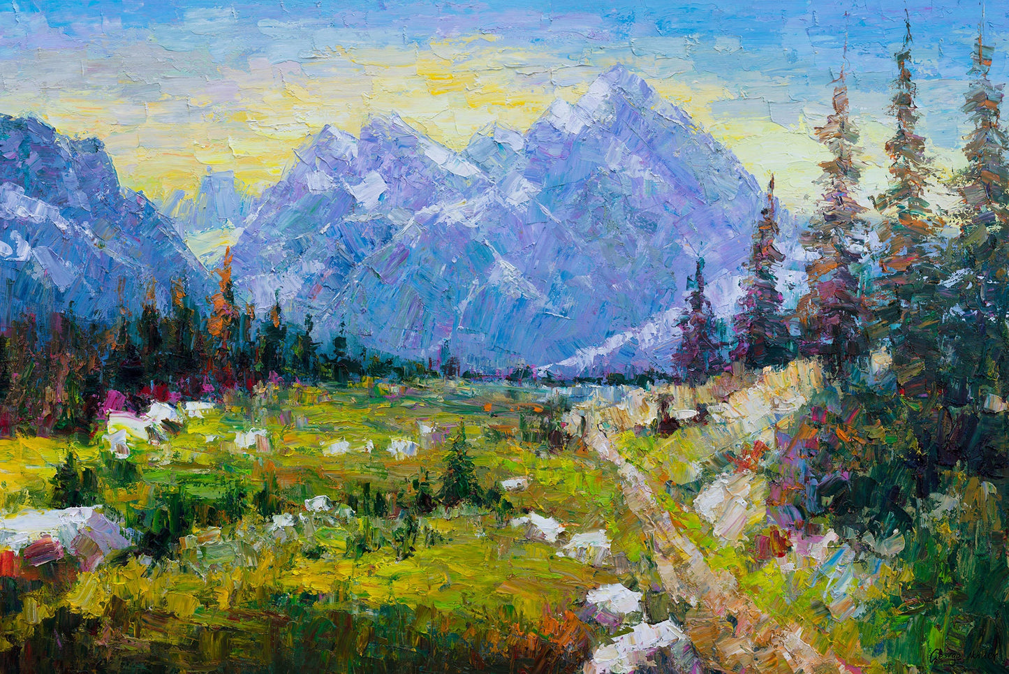 Oil Painting Landscape, Abstract Canvas Art, Wall Art Painting, Original Artwork, Abstract Oil Painting, Large Painting, Contemporary Art