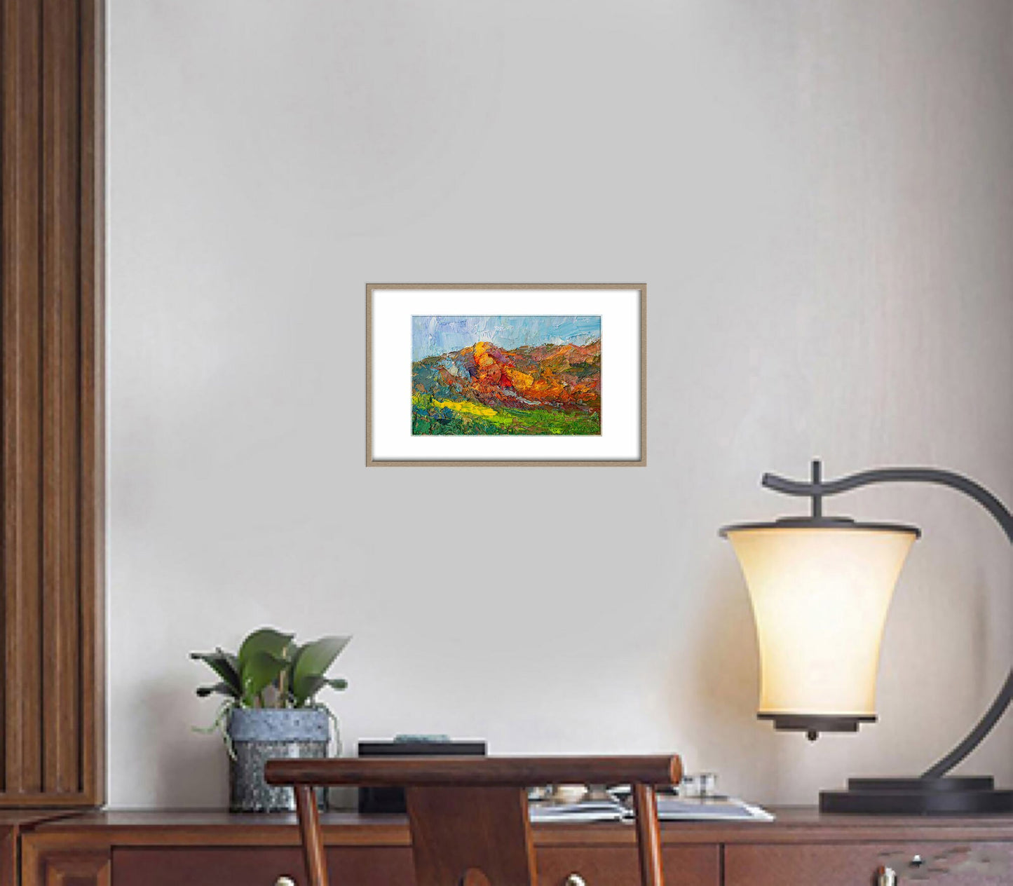 Canvas Art, Small Painting Landscape Mountains, Contemporary Painting, Small Canvas Wall Art, Original Landscape Oil Paintings, Abstract Art