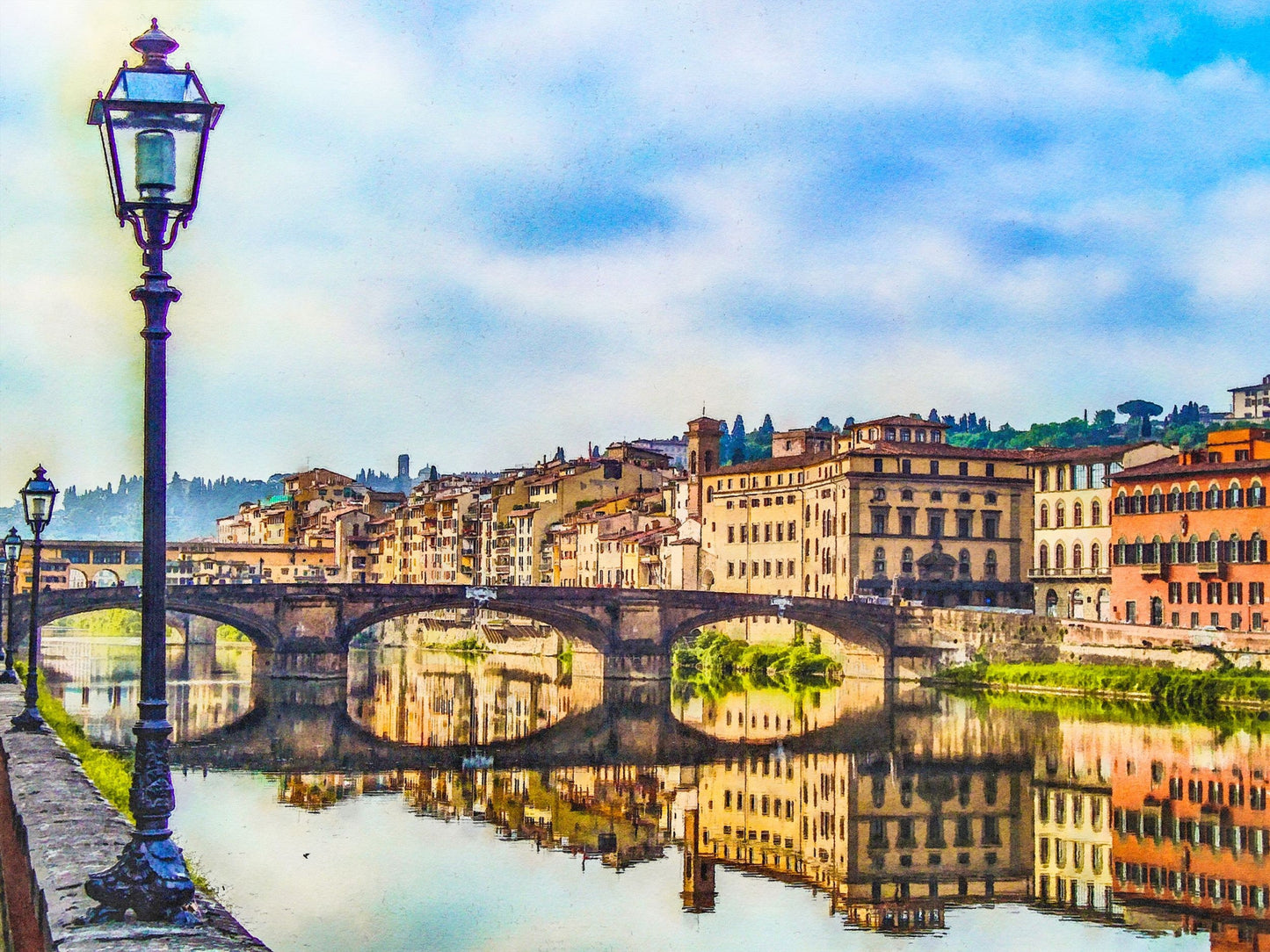 Watercolor Florence Italy Cityscape Giclée Print, Prints For Wall Art, Abstract Wall Art, Art Print, Artwork And Prints For Walls Modern Art