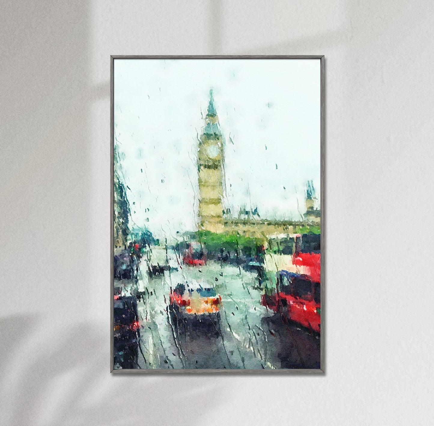 Prints Wall Art , London in the rain, Wall Art Prints, Abstract Wall Art, Art Print, Artwork, Modern Art Painting, Original Art Prints