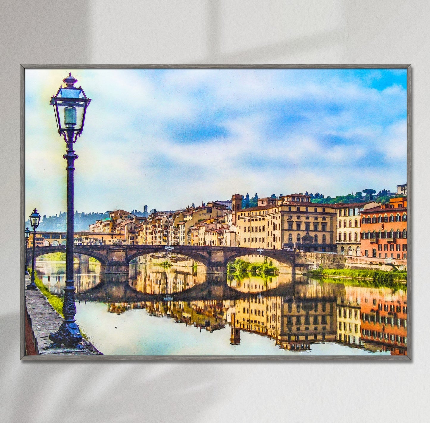 Watercolor Florence Italy Cityscape Giclée Print, Prints For Wall Art, Abstract Wall Art, Art Print, Artwork And Prints For Walls Modern Art
