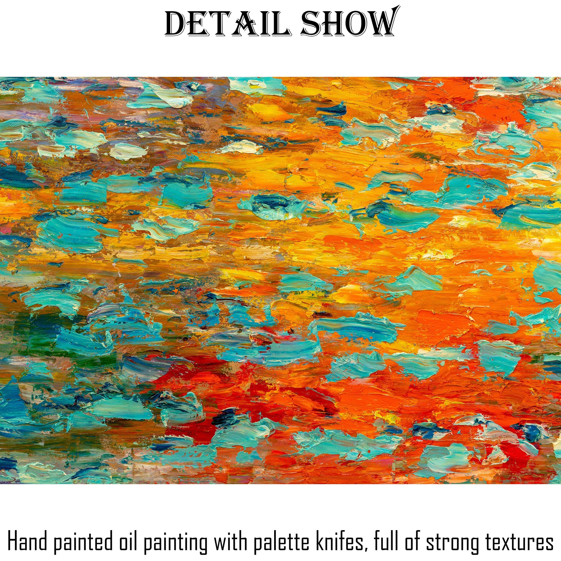 Abstract Art, Abstract Canvas Art, Waterlily Pond, Original Abstract Art, Modern Painting, Large Canvas Painting, Landscape Oil Painting