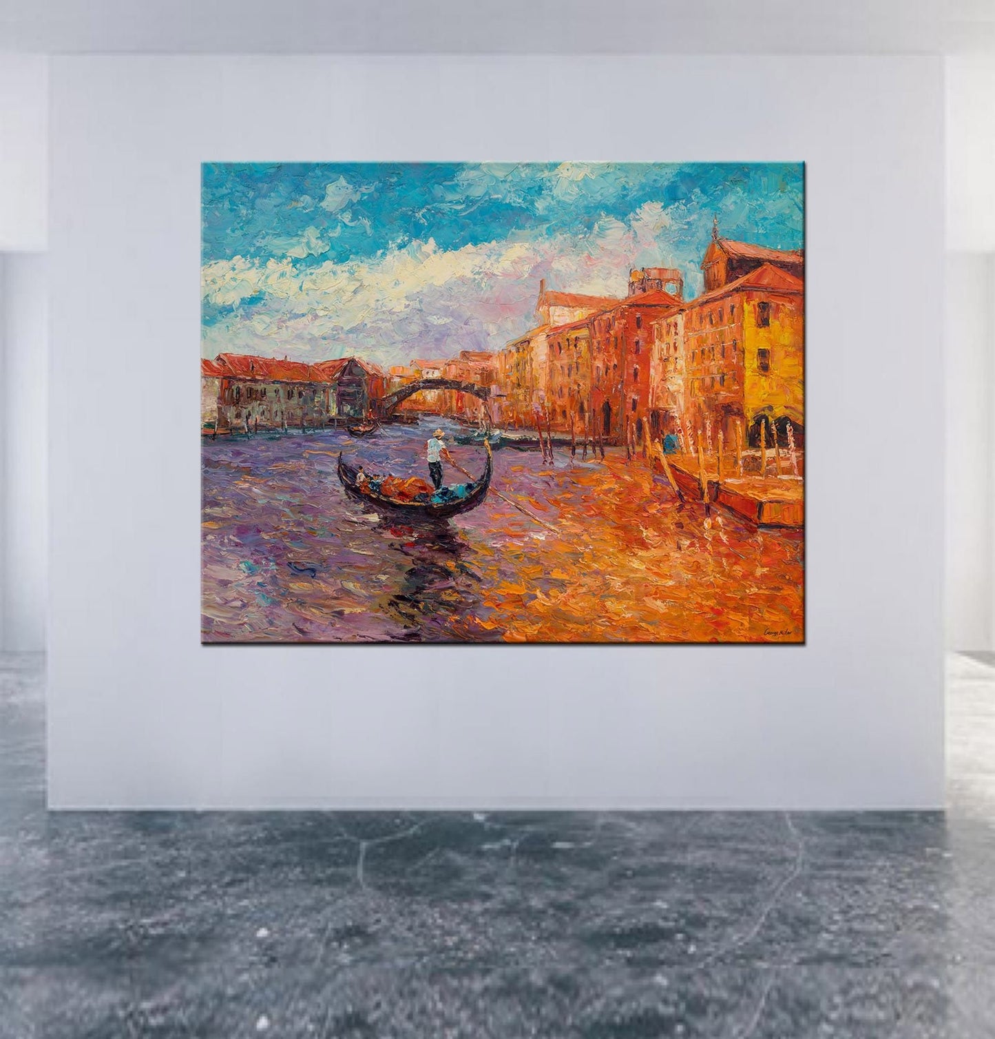 Large Art, Mediterranean Seascape Oil Painting, Sail Boats, Modern Painting, Oil Painting Landscape, Canvas Art, Palette Knife Oil Painting