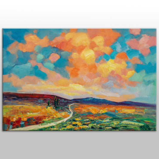 Abstract Painting, Abstract Canvas Painting, Wall Art, Oil Painting Original, Contemporary Art, Large Abstract Art, Landscape Painting Large