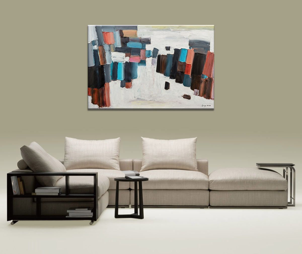 Abstract Art, Large Oil Painting, Contemporary Wall Art, Original Painting, Abstract Canvas Painting, Canvas Art, Black and White Abstract