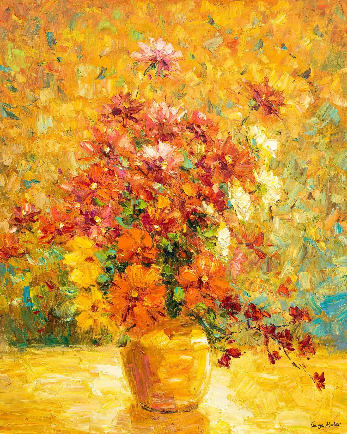Oil Painting Art, Flower Painting, Contemporary Painting, Bedroom Wall Decor, Flower Art, Large Abstract Painting, Abstract Oil Painting