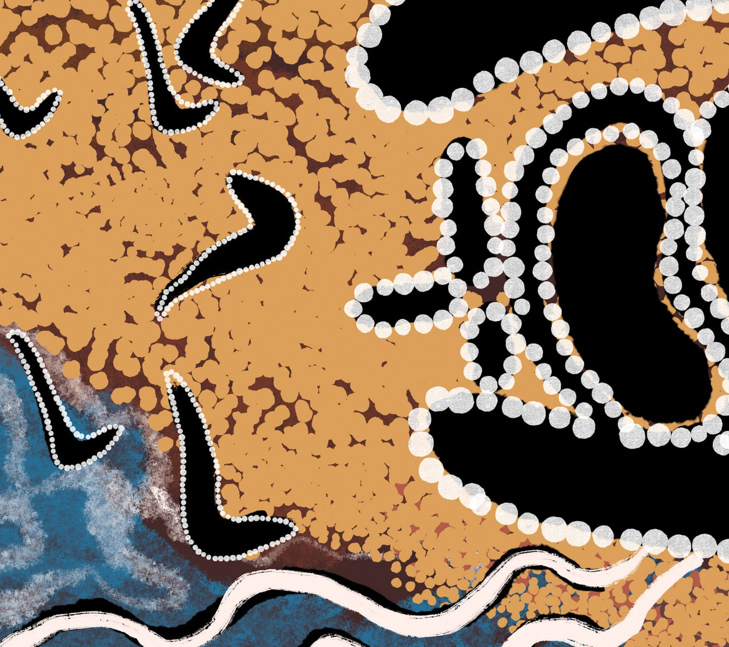 Australian Aboriginal Art, Wall Décor Bedroom, Abstract Print, Art, Artwork Original, Modern Art, Original Art Watercolor, Bedroom Wall Art