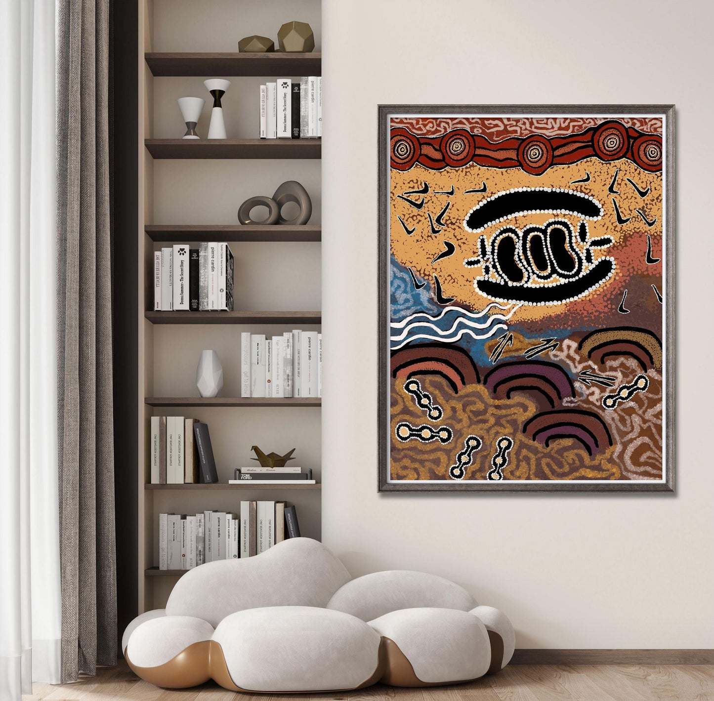 Australian Aboriginal Art, Wall Décor Bedroom, Abstract Print, Art, Artwork Original, Modern Art, Original Art Watercolor, Bedroom Wall Art