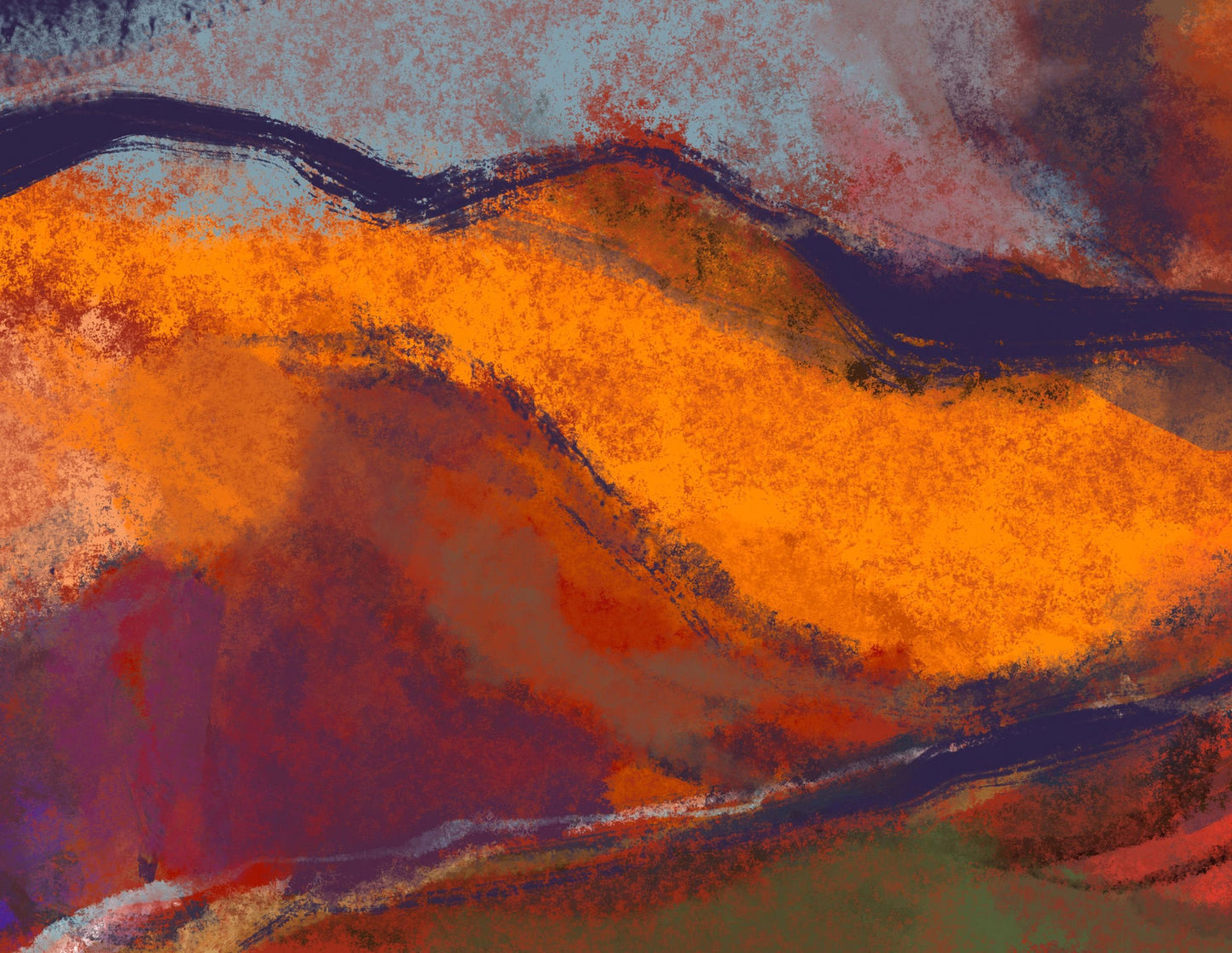 Abstract Landscape Prints, Wall Art, Abstract Art, Art, Artwork Original, Modern Art Print, Original Art Print, Abstract Art Poster