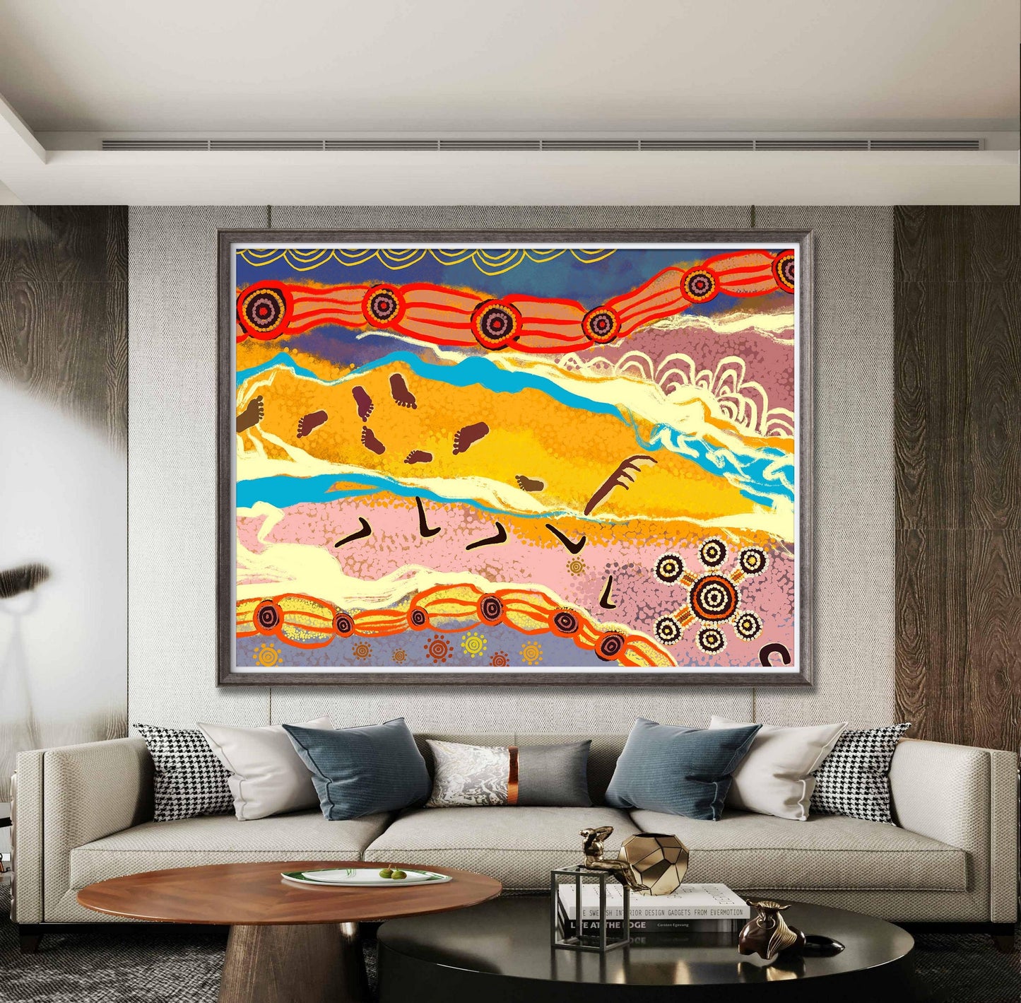 Australian Aboriginal Art Giclée Print, Print Art, Wall Art, Abstract Print, Art Prints Watercolor, Artwork Original, Modern Wall Art