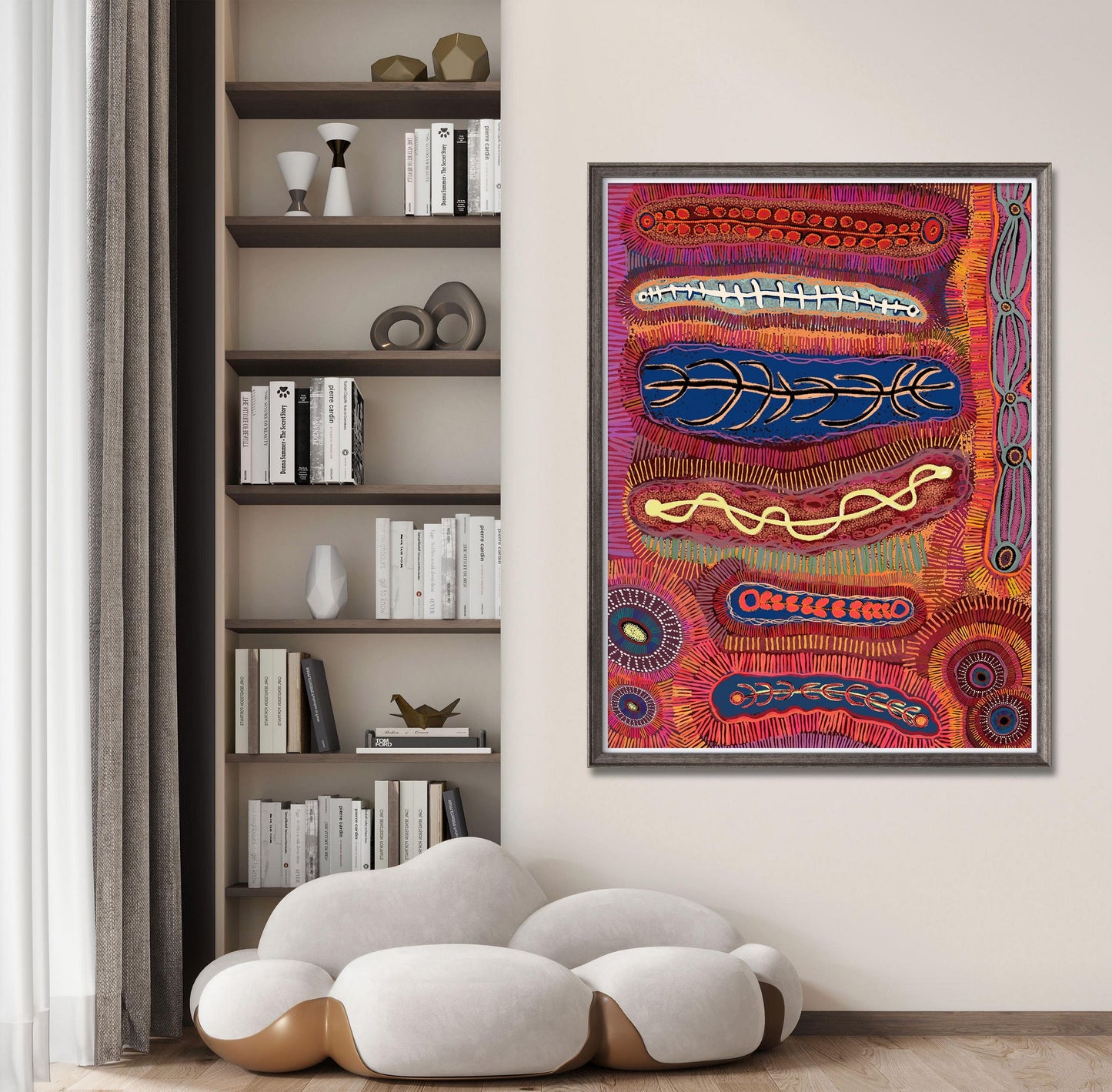 Australian Aboriginal Art Giclée Print, Prints For Wall Art, Watercolor Print, Wall Art, Abstract Watercolor Print, Modern Wall Décor