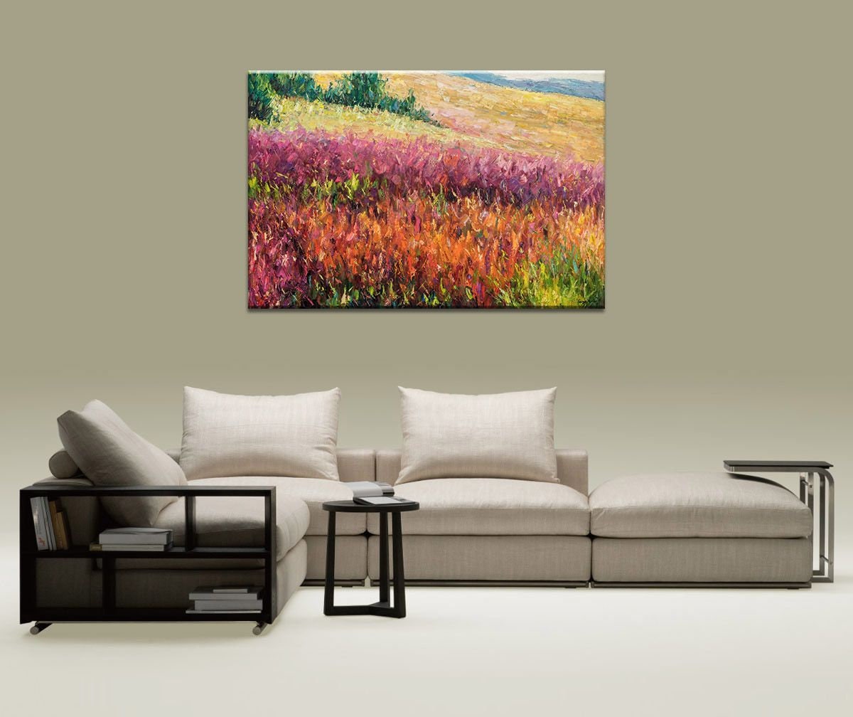 Abstract Canvas Art, Original Abstract Art, Canvas Wall Art, Large Landscape Painting, Modern Art, Large Abstract Painting, Oil Painting