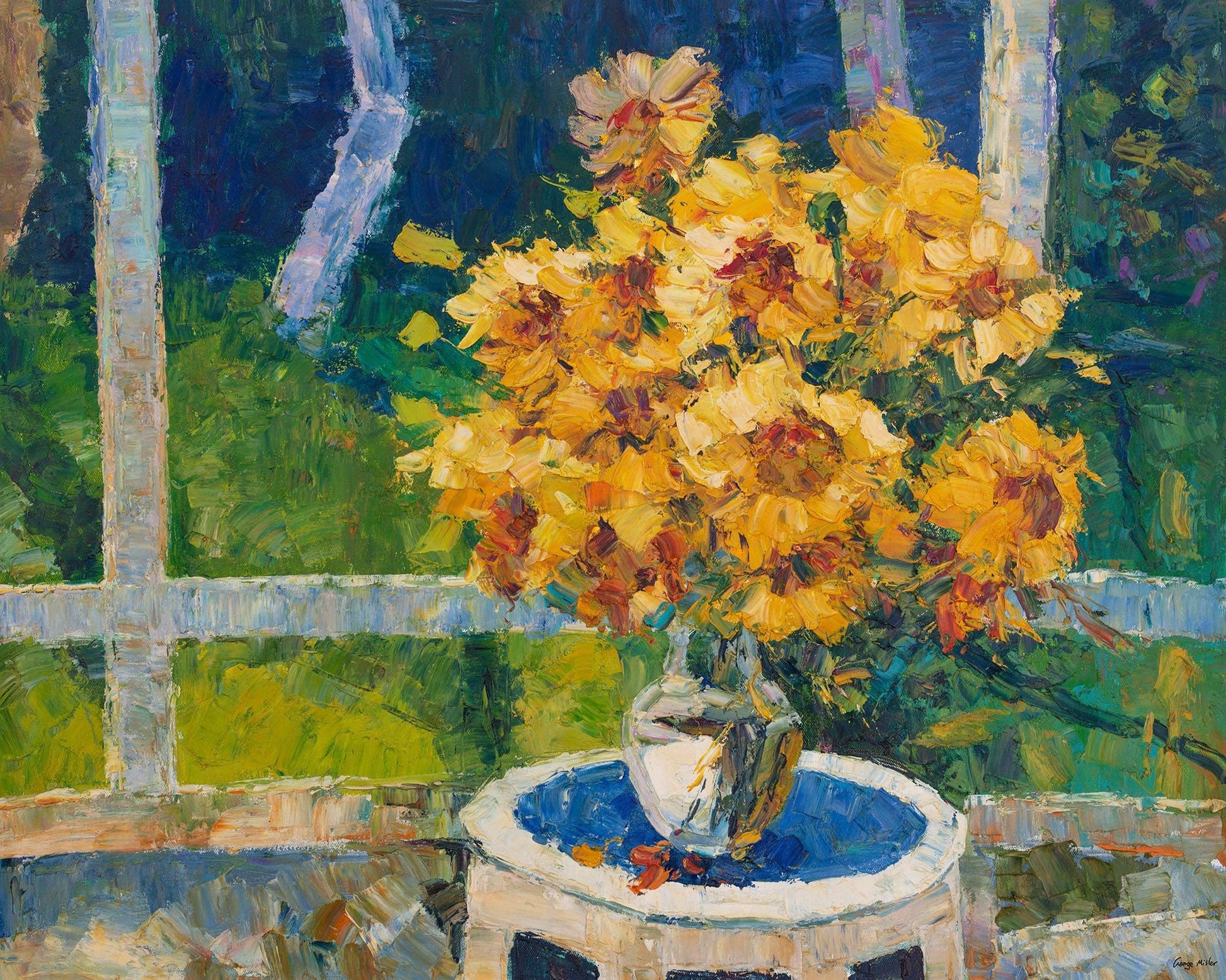 Sunflower Oil Painting, Flower Art, Large Canvas Painting, Abstract Canvas Painting, Wall Decor, Original Painting, Palette Knife Painting