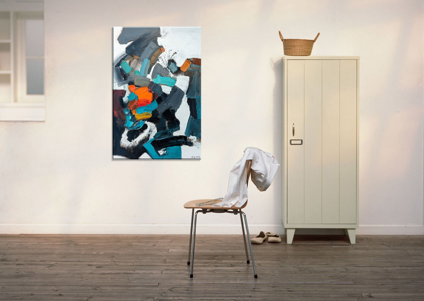Abstract Art, Large Abstract Painting, Contemporary Art, Canvas Wall Decor, Canvas Art, Original Abstract Painting, Black and White Art