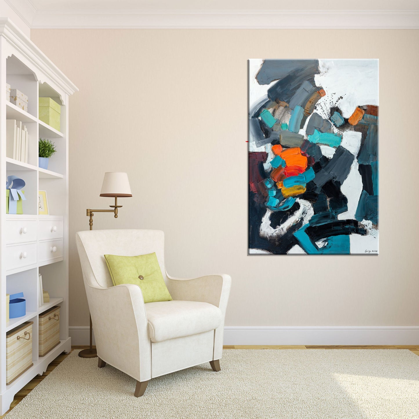Abstract Art, Large Abstract Painting, Contemporary Art, Canvas Wall Decor, Canvas Art, Original Abstract Painting, Black and White Art