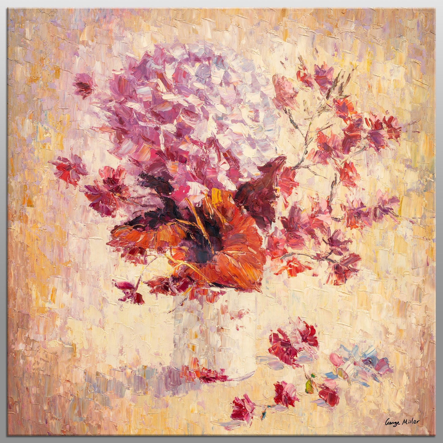 Flower Painting, Flower Art, Contemporary Painting, Oil Painting Abstract, Canvas Art, Wall Art Canvas, Oil Painting Original, Palette Knife