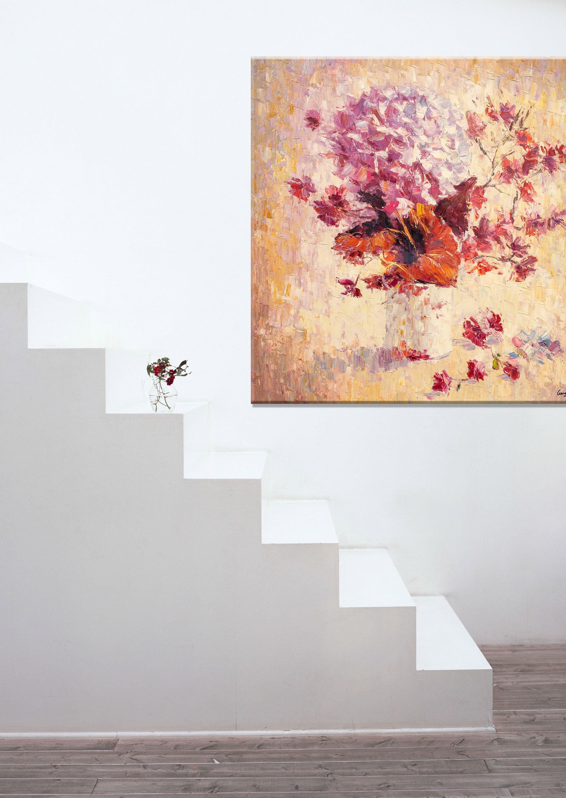 Flower Painting, Flower Art, Contemporary Painting, Oil Painting Abstract, Canvas Art, Wall Art Canvas, Oil Painting Original, Palette Knife