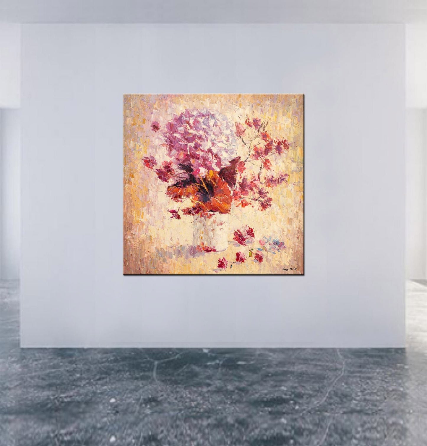 Flower Painting, Flower Art, Contemporary Painting, Oil Painting Abstract, Canvas Art, Wall Art Canvas, Oil Painting Original, Palette Knife