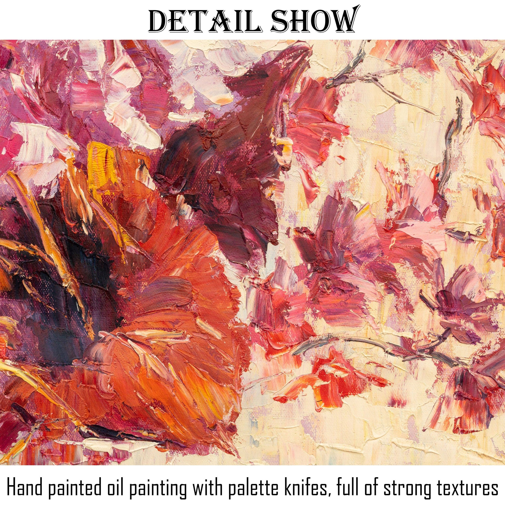 Flower Painting, Flower Art, Contemporary Painting, Oil Painting Abstract, Canvas Art, Wall Art Canvas, Oil Painting Original, Palette Knife
