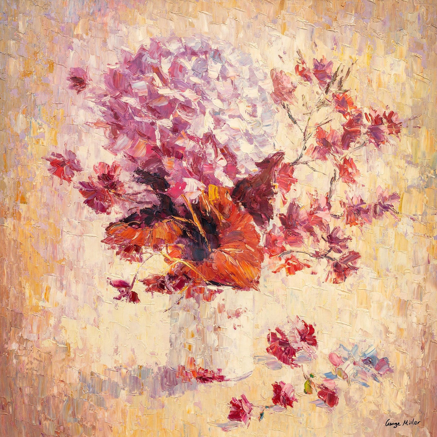 Flower Painting, Flower Art, Contemporary Painting, Oil Painting Abstract, Canvas Art, Wall Art Canvas, Oil Painting Original, Palette Knife