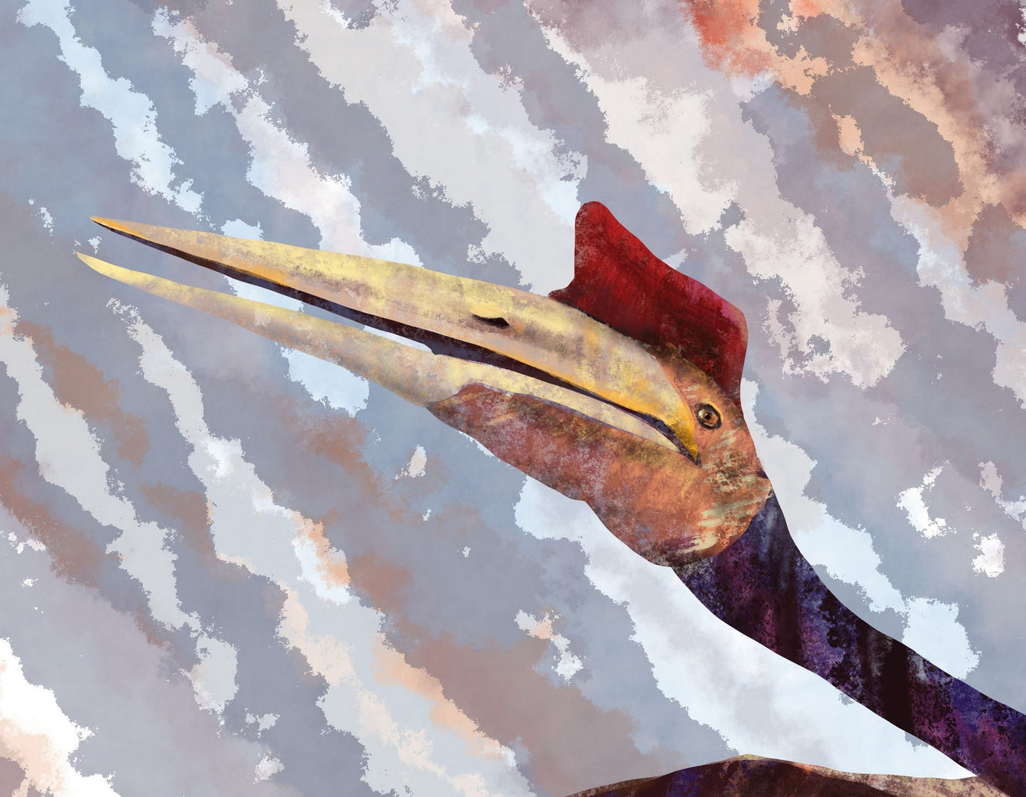 Pterosaur Prints Art, Dinosaurs Print, Wall Décor Dorm, Abstract Artwork, Art Prints, Artwork Original, Modern Art, Original Art Abstract