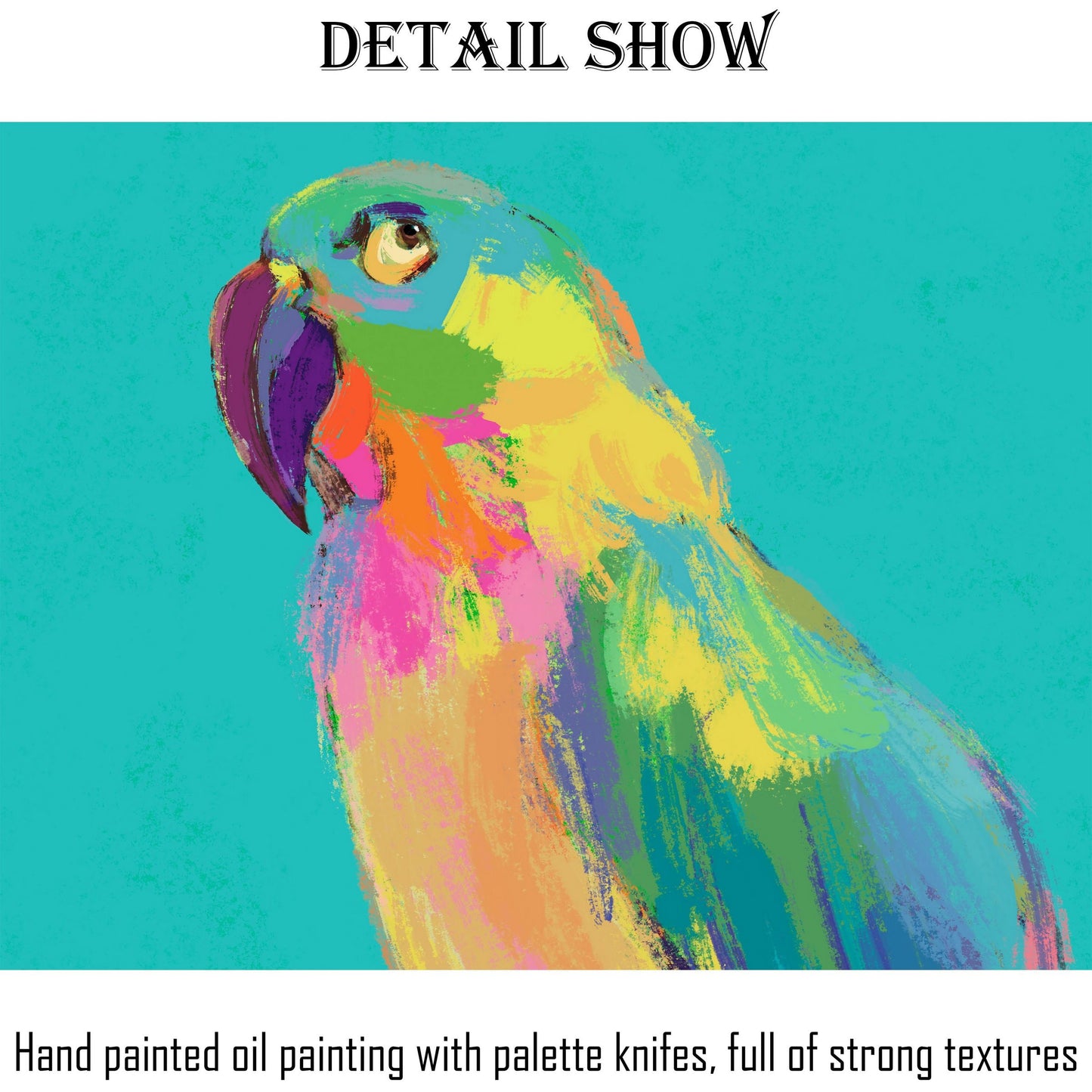 Parrot Bird Prints Wall Art, Watercolor Abstract, Wall Art Prints, Abstract Art Print, Art Print Watercolor, Artwork, Modern Art, Canvas Art