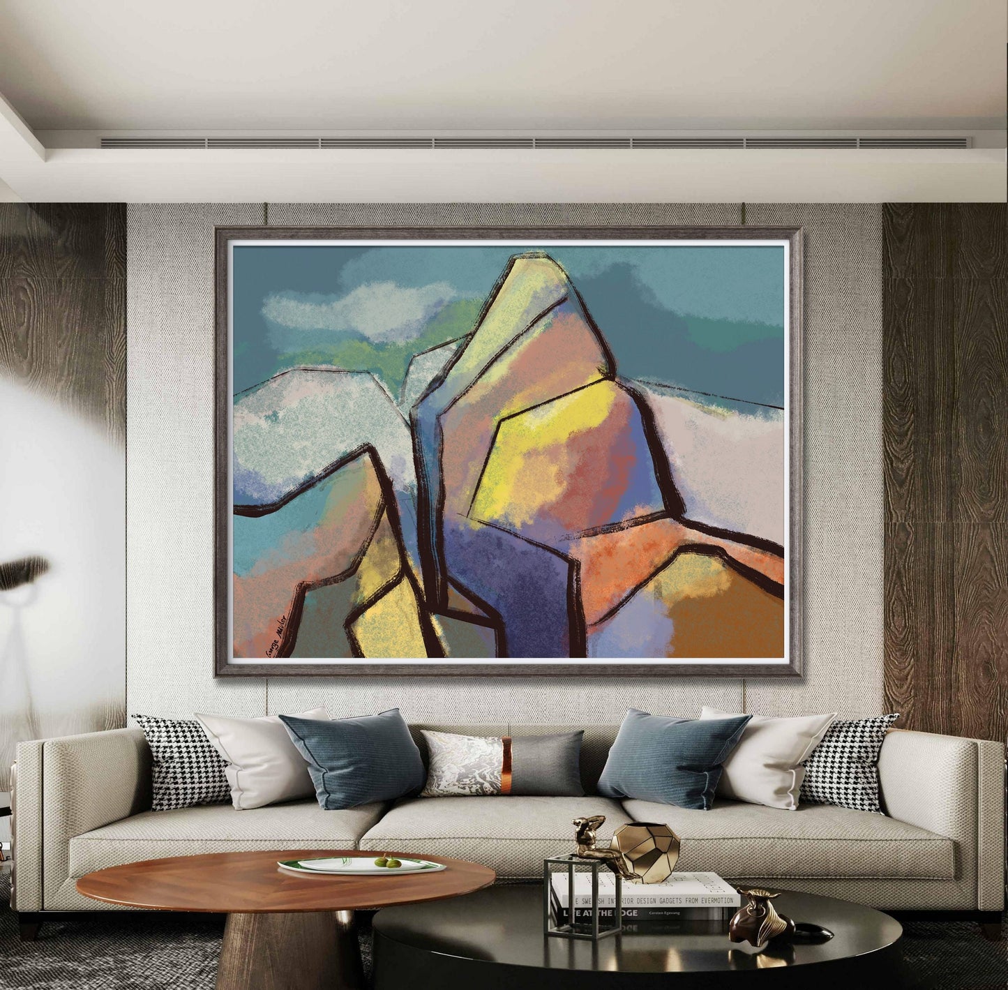 Abstract Art Print, Mountain landscape Print, Wall Decor Dorm, Abstract Art, Art Prints, Artwork Original, Modern Wall Art, Original Art