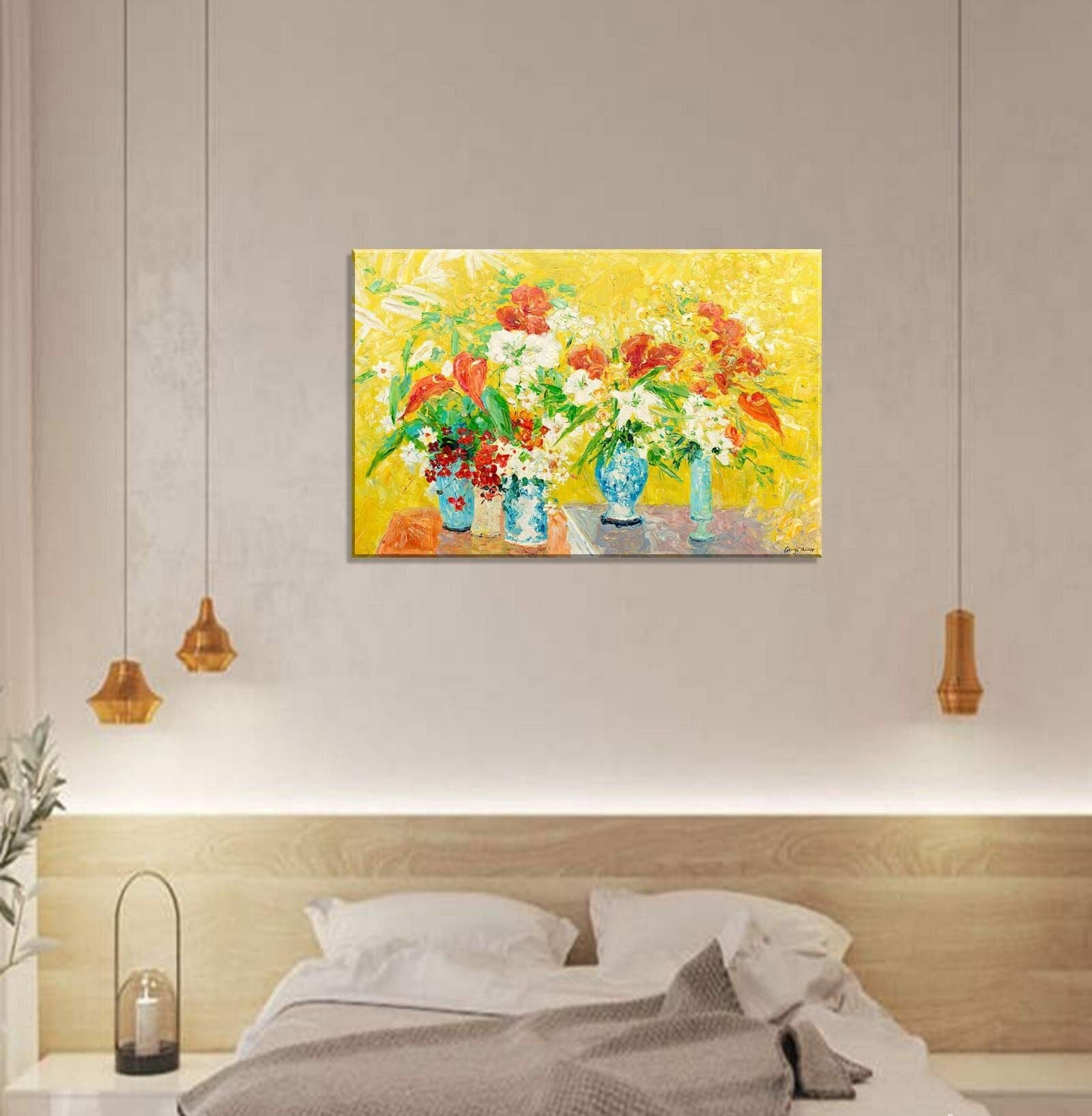 Oil Painting, Flower Painting, Large Painting, Modern Painting, Abstract Canvas Painting, Flower Art, Abstract Art, Original Oil Painting