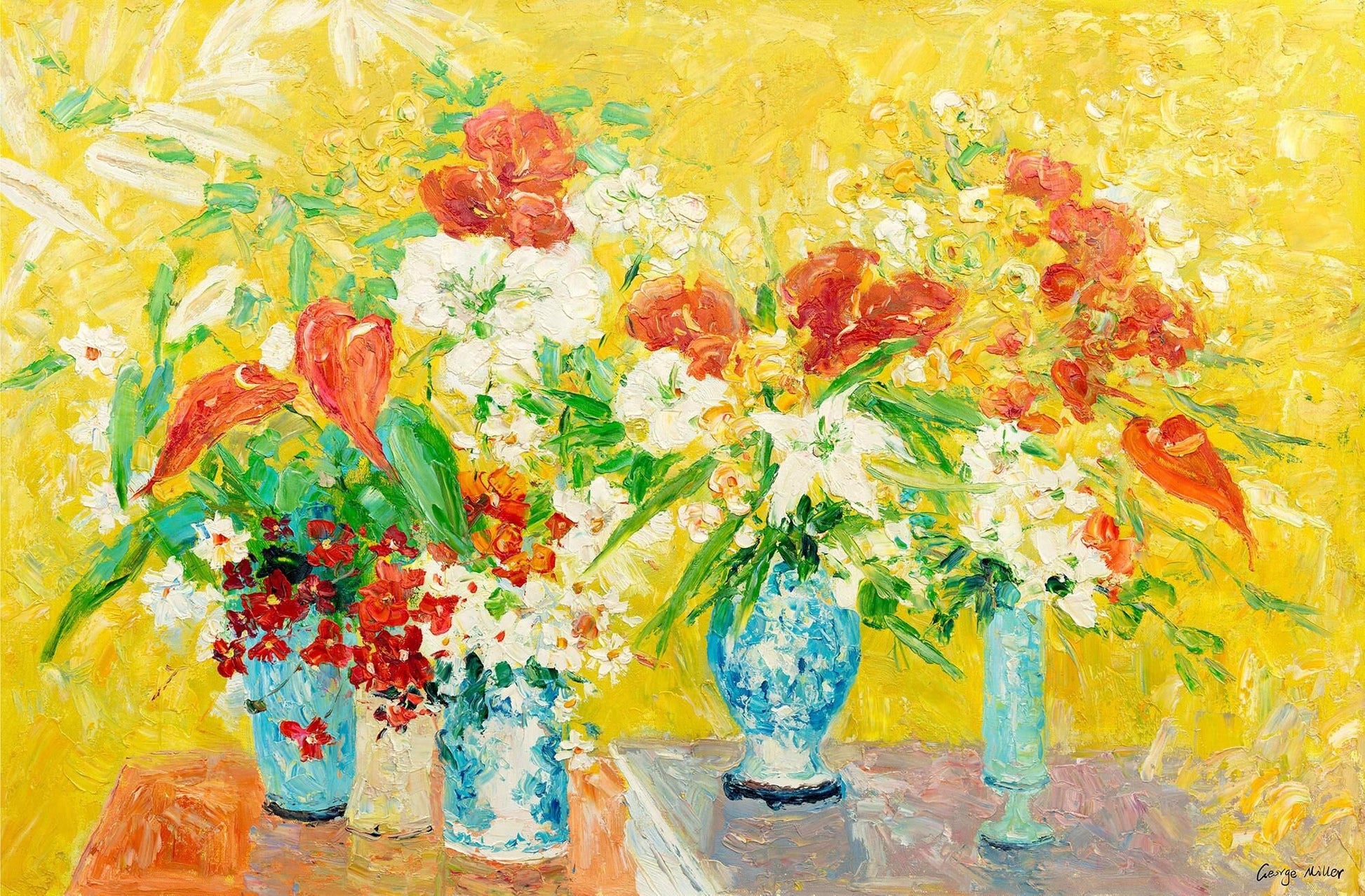 Oil Painting, Flower Painting, Large Painting, Modern Painting, Abstract Canvas Painting, Flower Art, Abstract Art, Original Oil Painting
