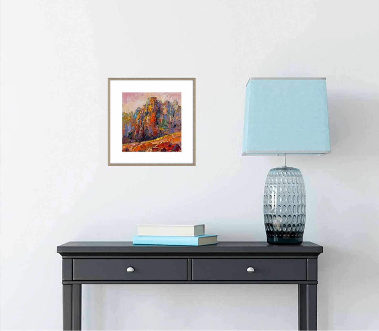 Abstract Oil Painting, Original Painting, Living Room Wall Decor, Small Wall Art Painting, Abstract Landscape Painting, Canvas Painting