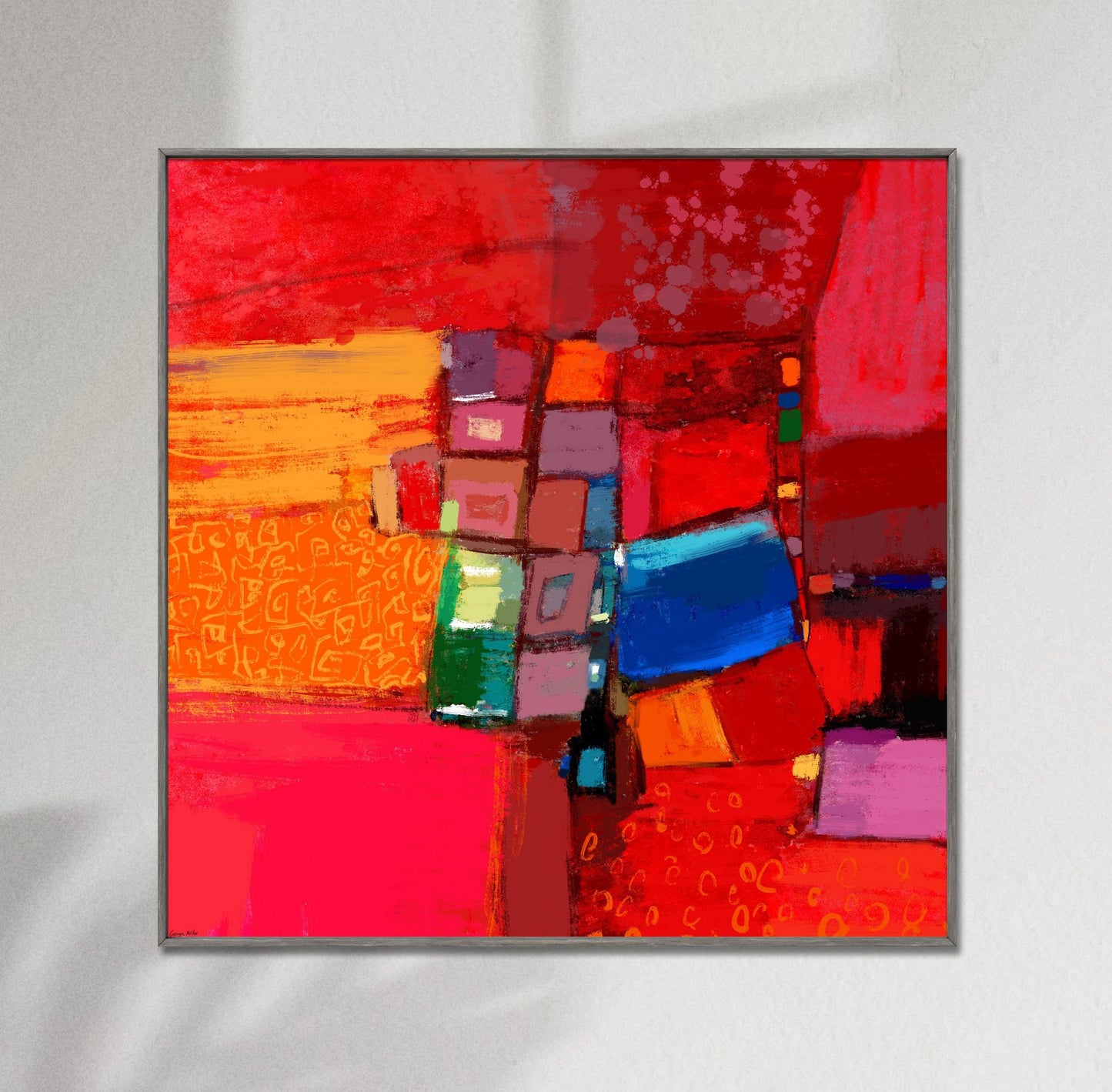 Abstract Canvas Print Red, Wall Art, Abstract Art, Art Print Watercolor, Artwork Original, Modern Art Painting, Modern Art, Home Décor