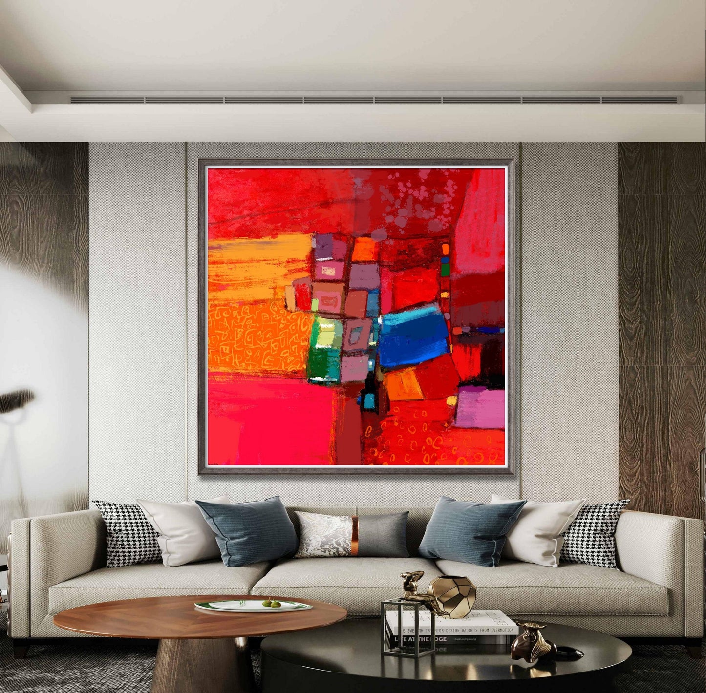 Abstract Canvas Print Red, Wall Art, Abstract Art, Art Print Watercolor, Artwork Original, Modern Art Painting, Modern Art, Home Décor