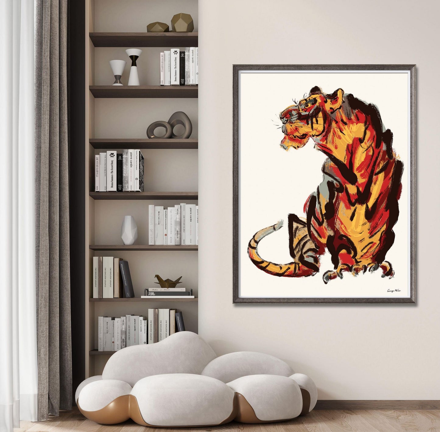 Tiger Canvas Print, Abstract Art, Wall Art Prints Nature, Abstract Print, Art, Artwork Original, Modern Wall Art, Original Artwork Painting