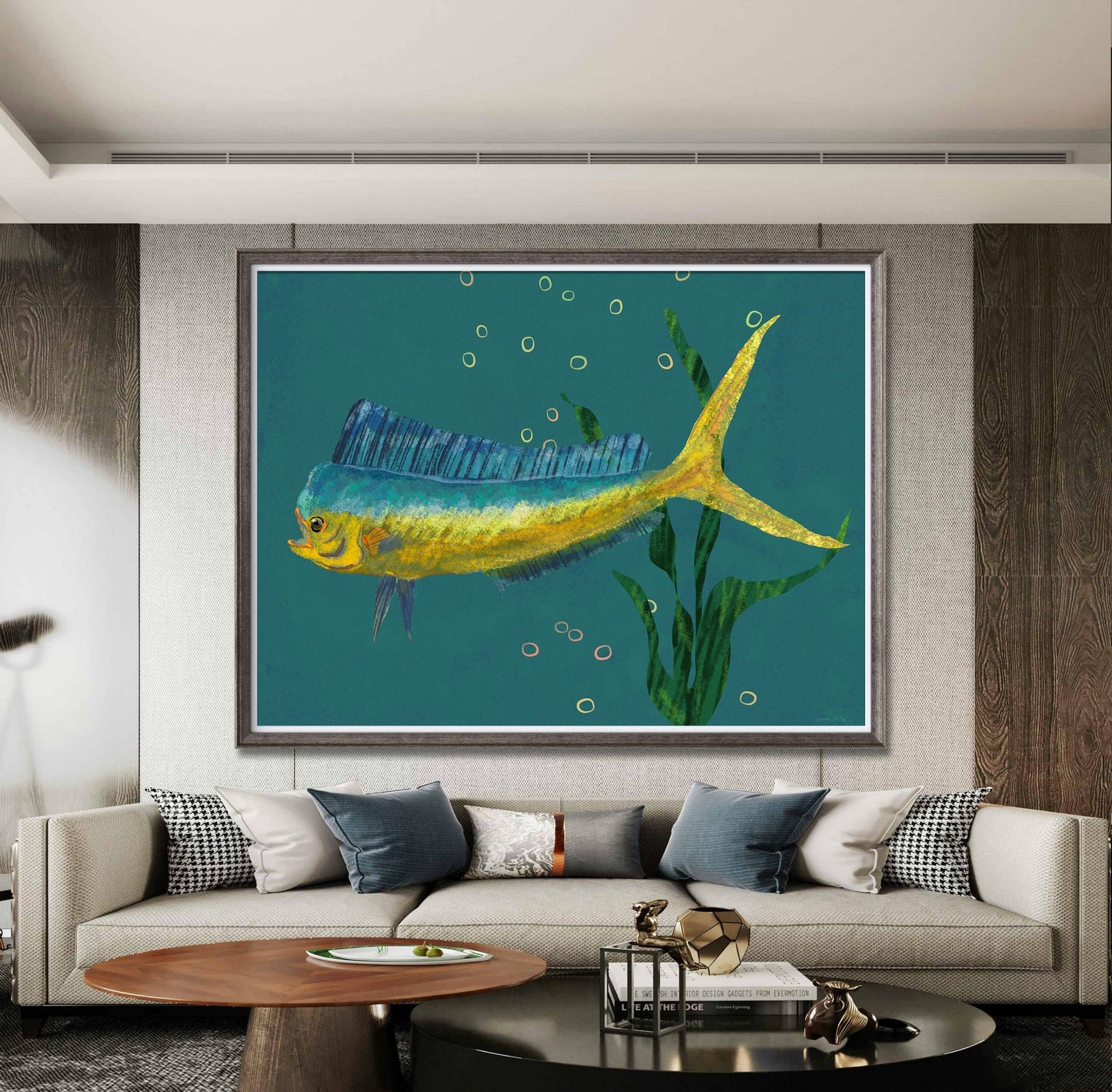 Mahi Mahi Print, Watercolor Print, Wall Art Prints, Abstract Wall Art, Art Painting, Artwork, Modern Wall Decor, Original Art Prints