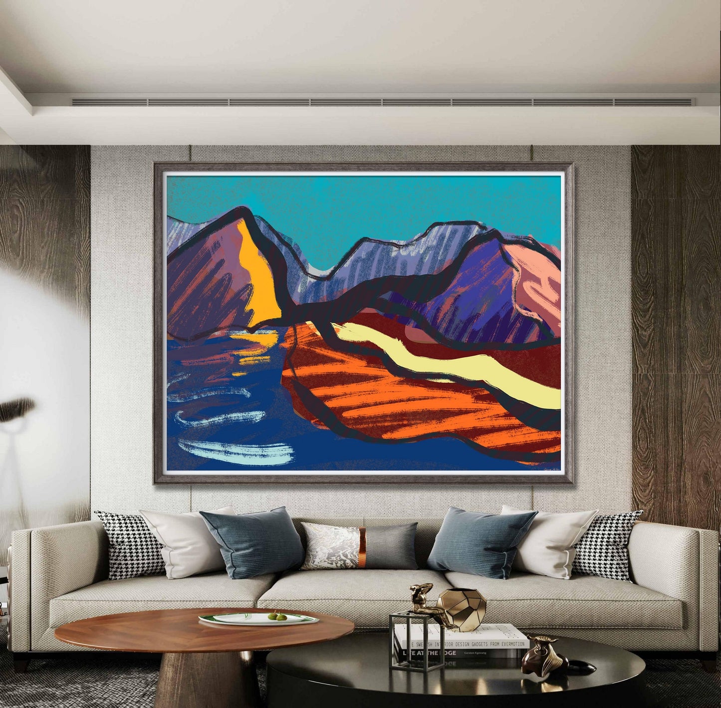 Abstract landscape Print Wall Art, Watercolor Print, Wall Prints Minimalist, Abstract Print, Art Print Watercolor, Artwork, Modern Art Print