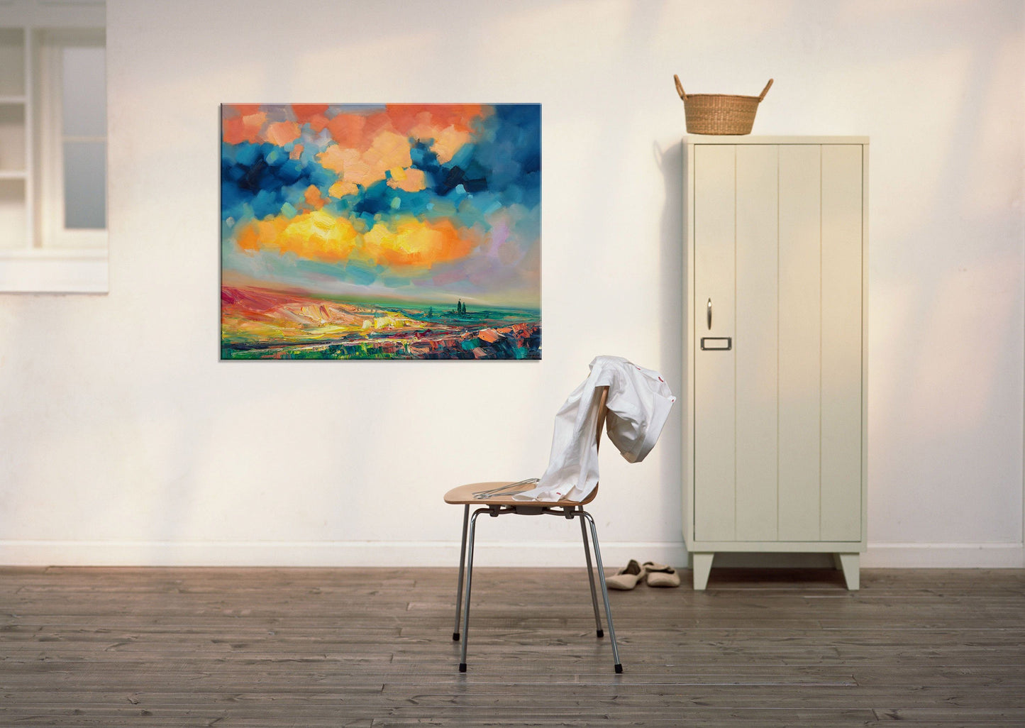 Abstract Landscape Oil Painting, Canvas Art, Paintings On Canvas, Large Landscape Paintings On Canvas, Framed Wall Art, Home Office Decor