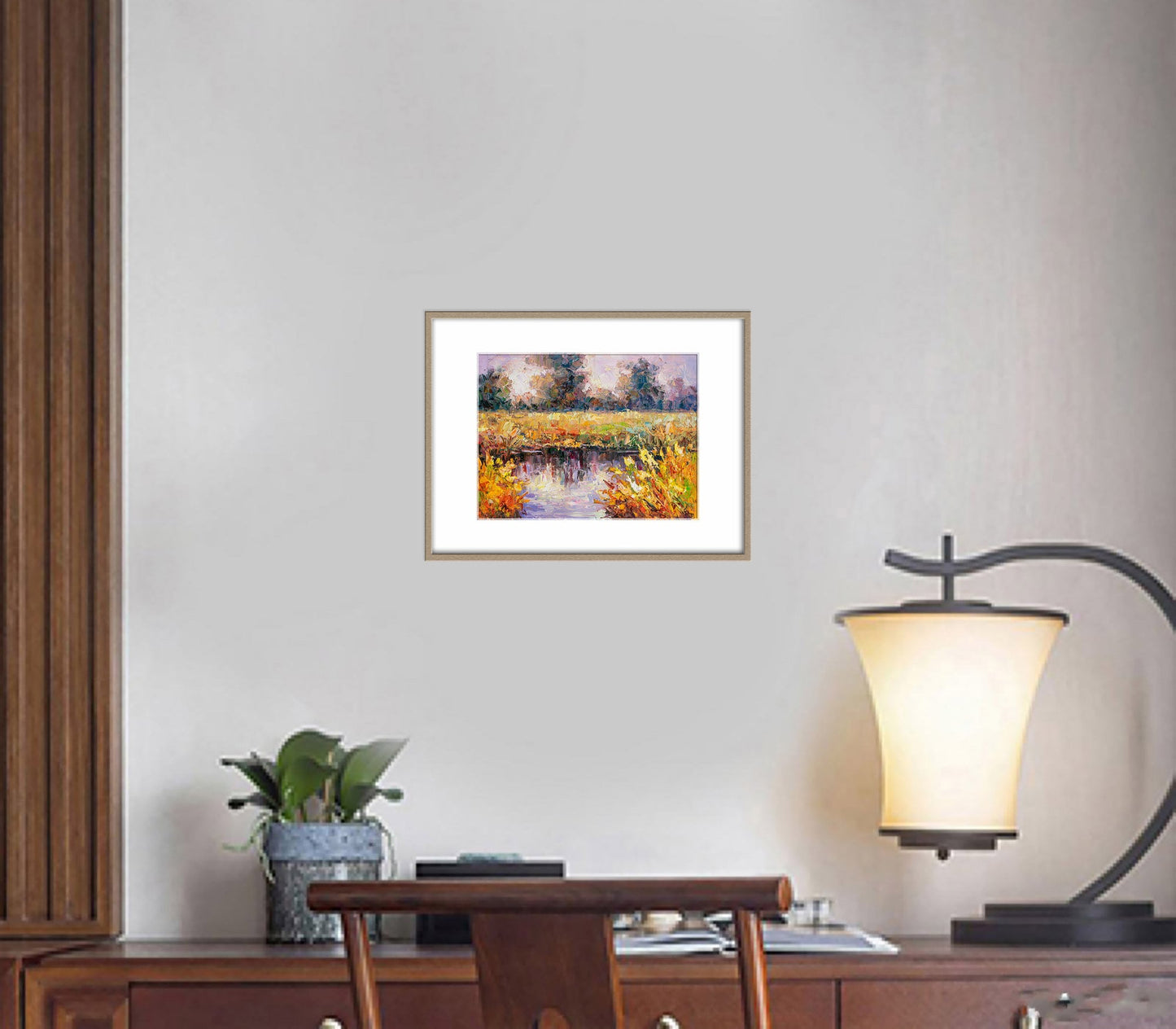 Landscape Painting, Oil Painting, Spring Moutain, Small Canvas Painting, Canvas Wall Decor, Original Abstract Painting, Canvas Painting