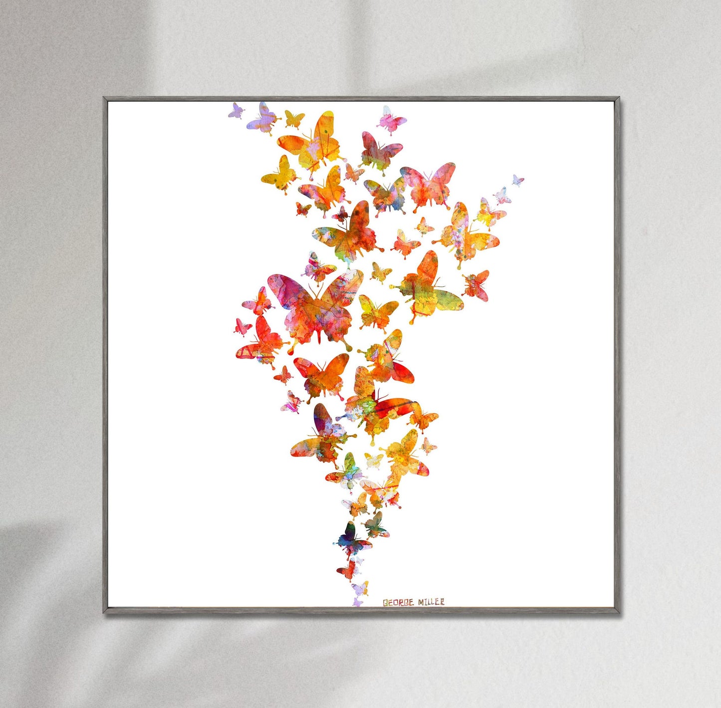 Butterflies Print, Canvas Art, Wall Art Prints, Abstract Art Prints, Art Prints Watercolor, Modern Wall Décor, Large Art, Kids Room Décor