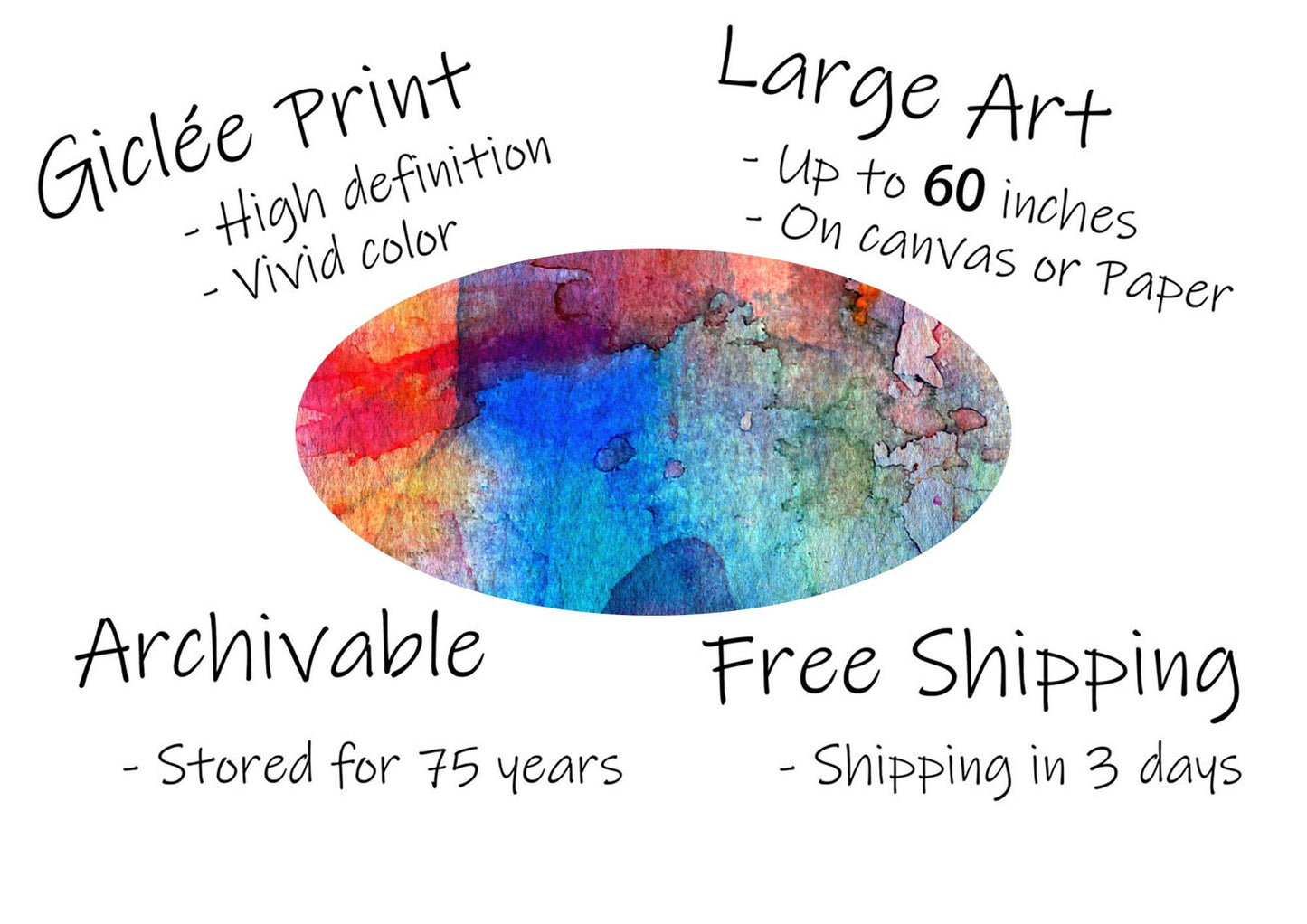 Wall Art Prints Big Cat, Abstract Art, Art Print Watercolor, Artwork, Modern Art Painting, Original Landscape Painting, Bedroom Wall Décor