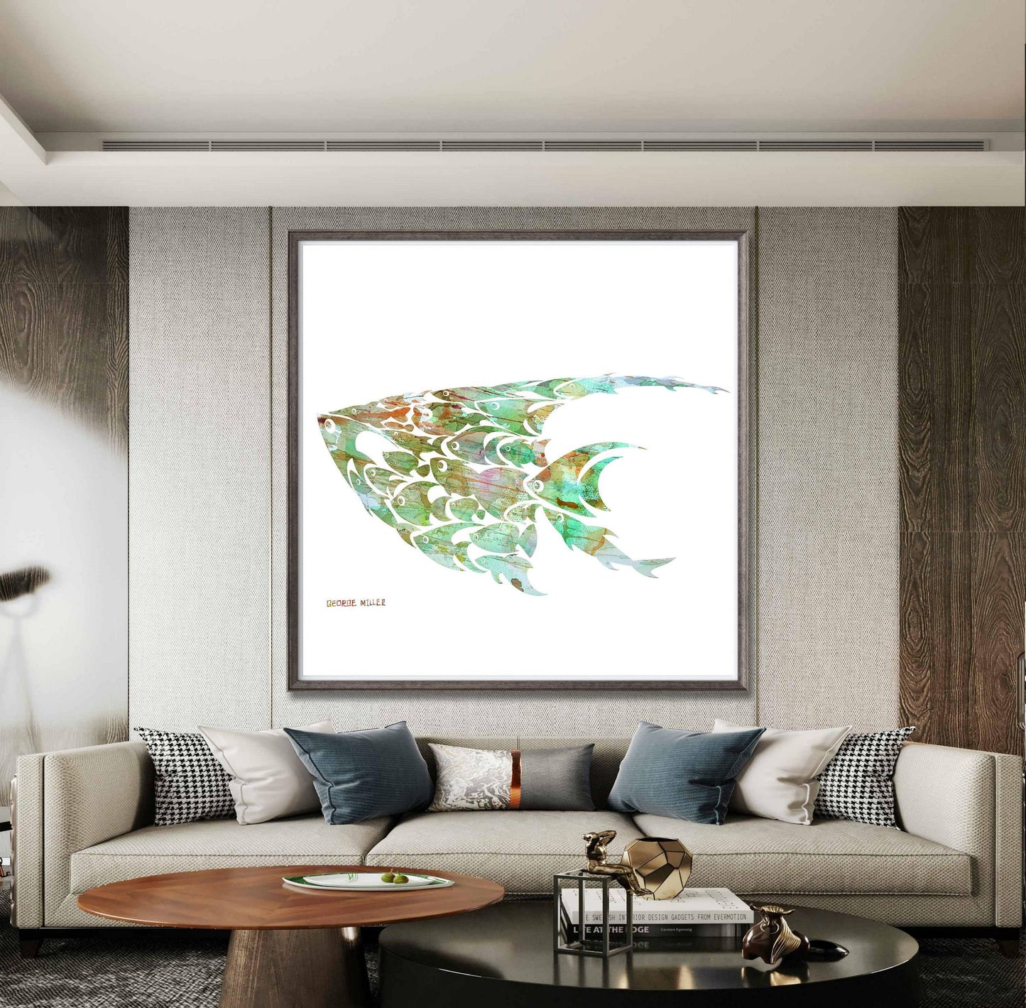 Prints Art, Abstract Canvas Print Fish, Wall Prints Minimalist, Abstract Art Print, Art Print, Artwork, Modern Art, Kids Room Decor