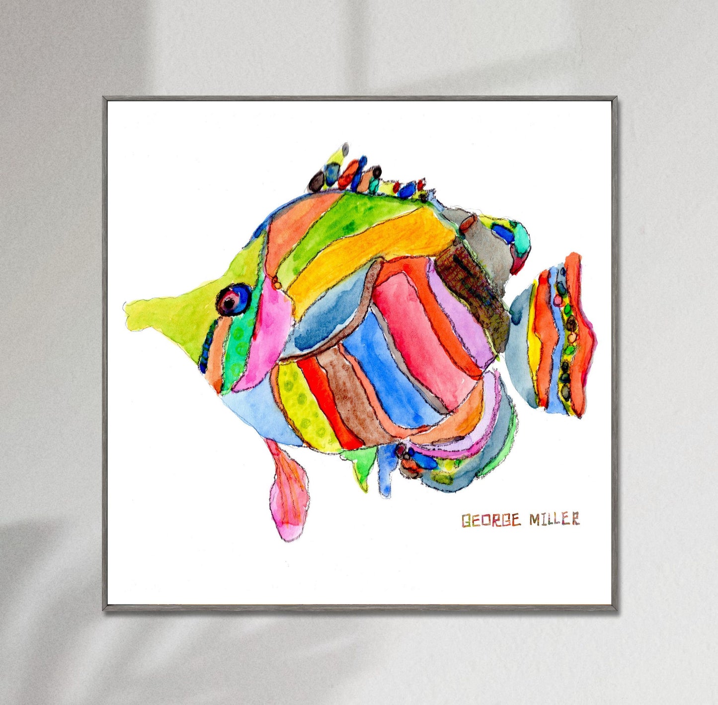 Giclée Print Tropical Fish, Print Art, Watercolor Print, Wall Decor Bedroom, Abstract Print, Art, Artwork, Modern Art, Kitchen Décor