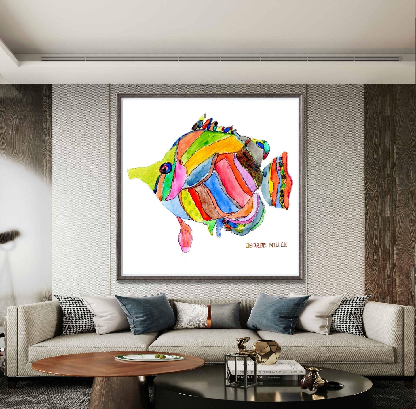 Giclée Print Tropical Fish, Print Art, Watercolor Print, Wall Decor Bedroom, Abstract Print, Art, Artwork, Modern Art, Kitchen Décor