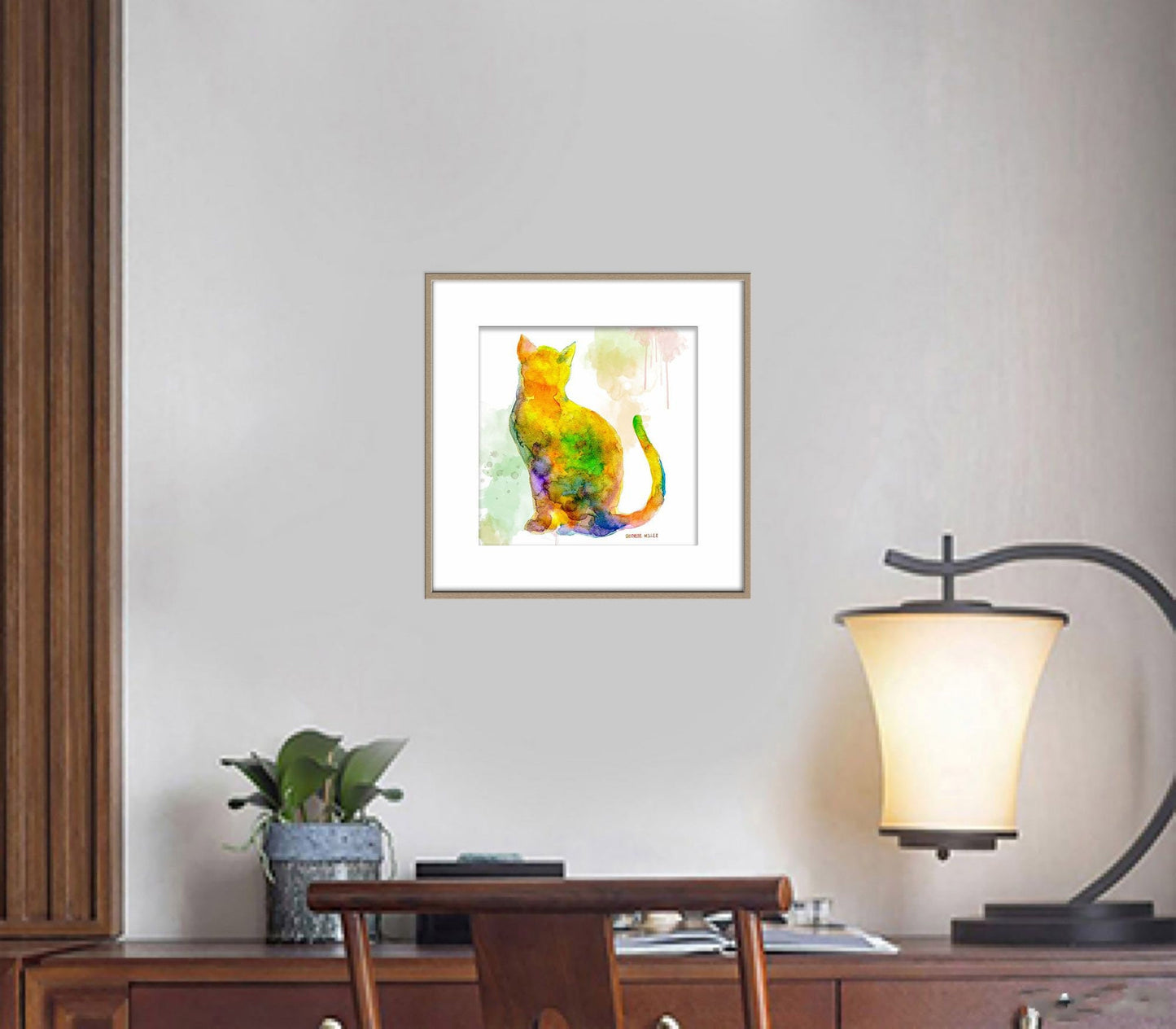 Print Wall Art, Cat Watercolor Print, Wall Art Prints, Abstract Artwork, Art Prints Watercolor, Artwork Poster, Modern Art, Kids Room Décor