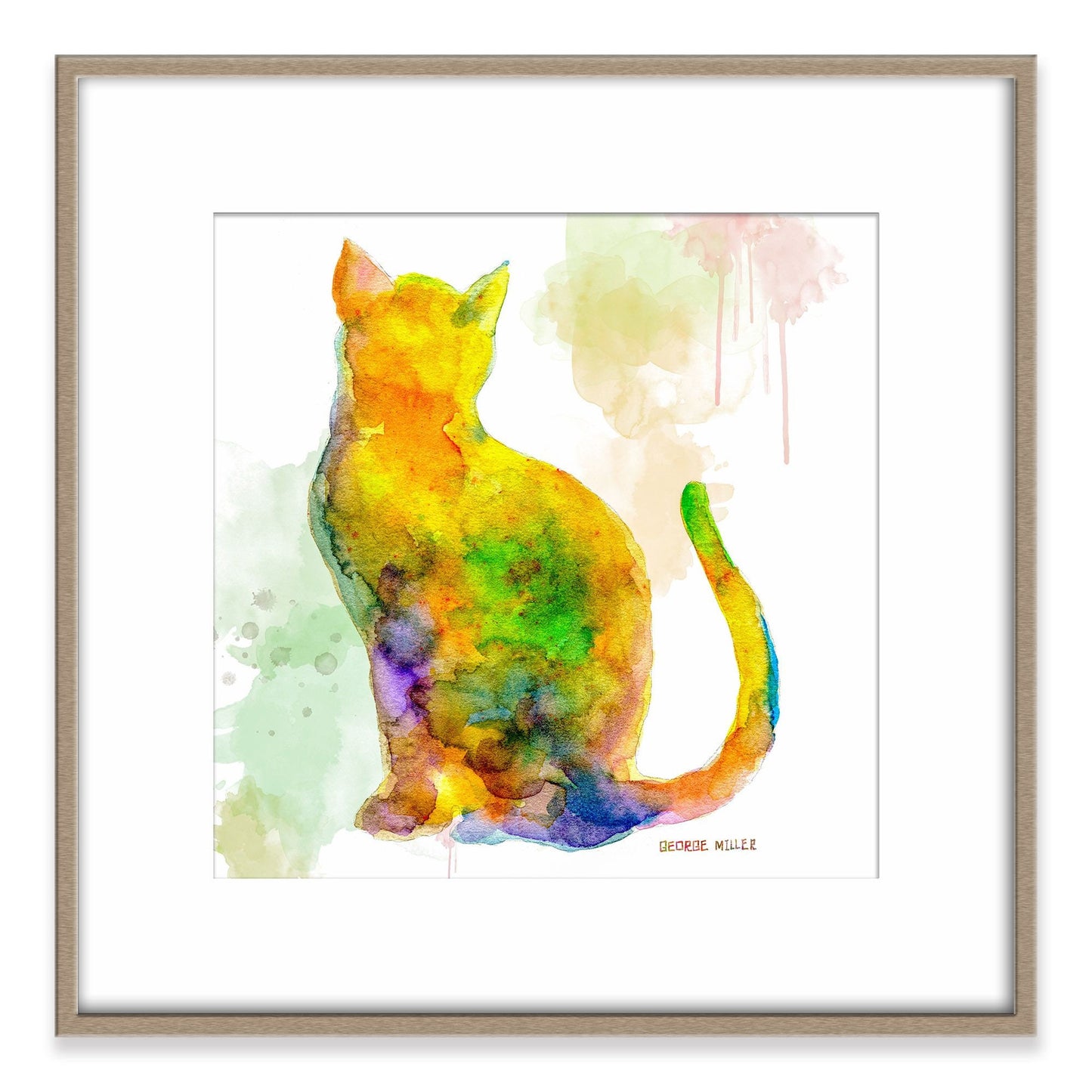 Print Wall Art, Cat Watercolor Print, Wall Art Prints, Abstract Artwork, Art Prints Watercolor, Artwork Poster, Modern Art, Kids Room Décor