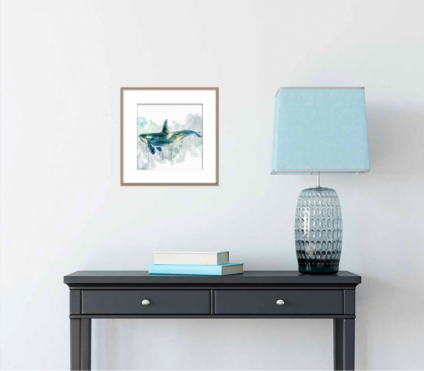 Giclée Print An Orca, Watercolor Print, Wall Prints, Abstract Painting, Art Prints, Artwork Original, Modern Wall Décor, Original Painting