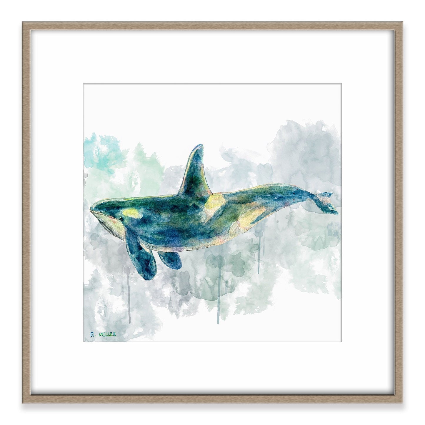 Giclée Print An Orca, Watercolor Print, Wall Prints, Abstract Painting, Art Prints, Artwork Original, Modern Wall Décor, Original Painting