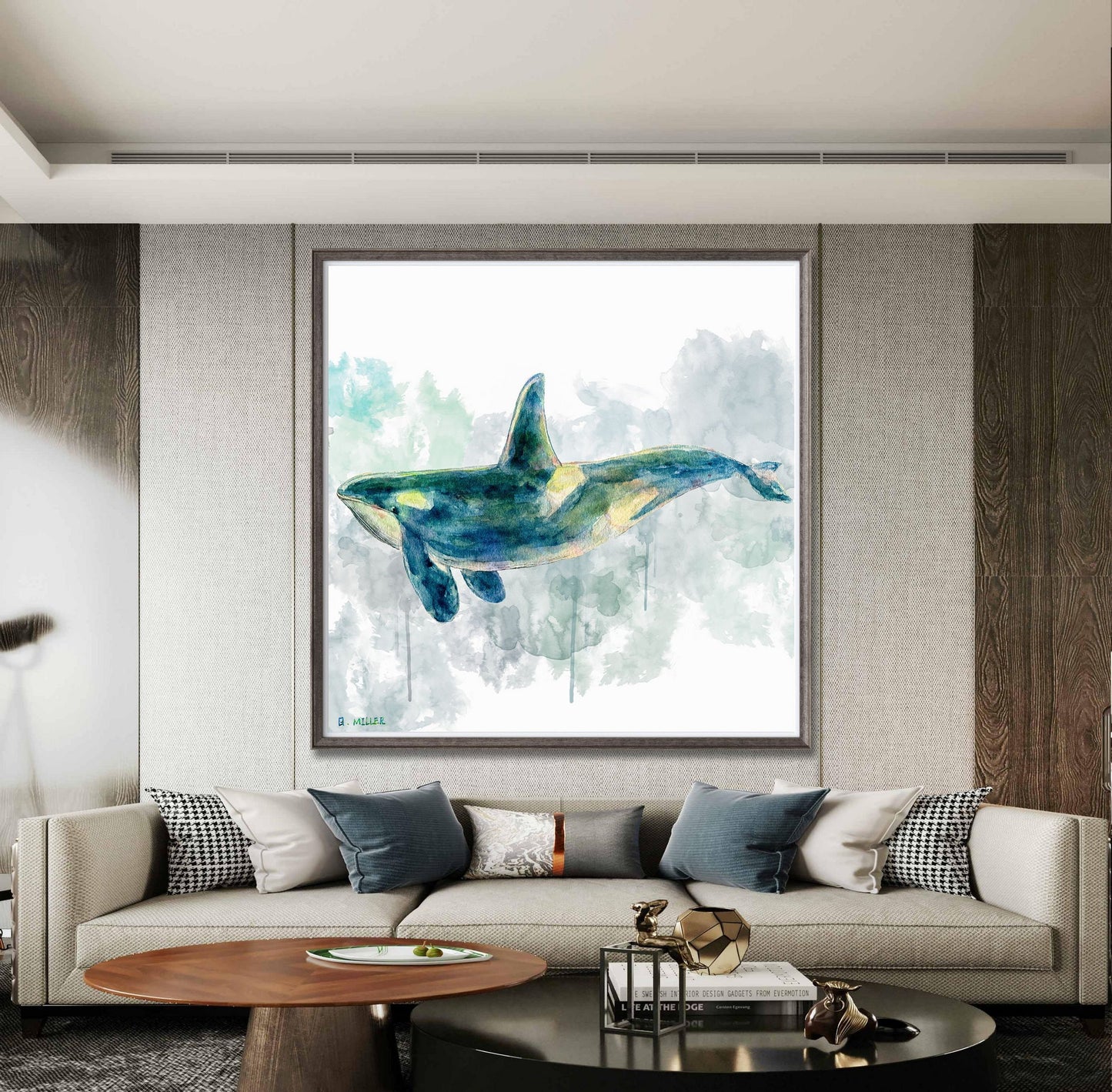 Giclée Print An Orca, Watercolor Print, Wall Prints, Abstract Painting, Art Prints, Artwork Original, Modern Wall Décor, Original Painting
