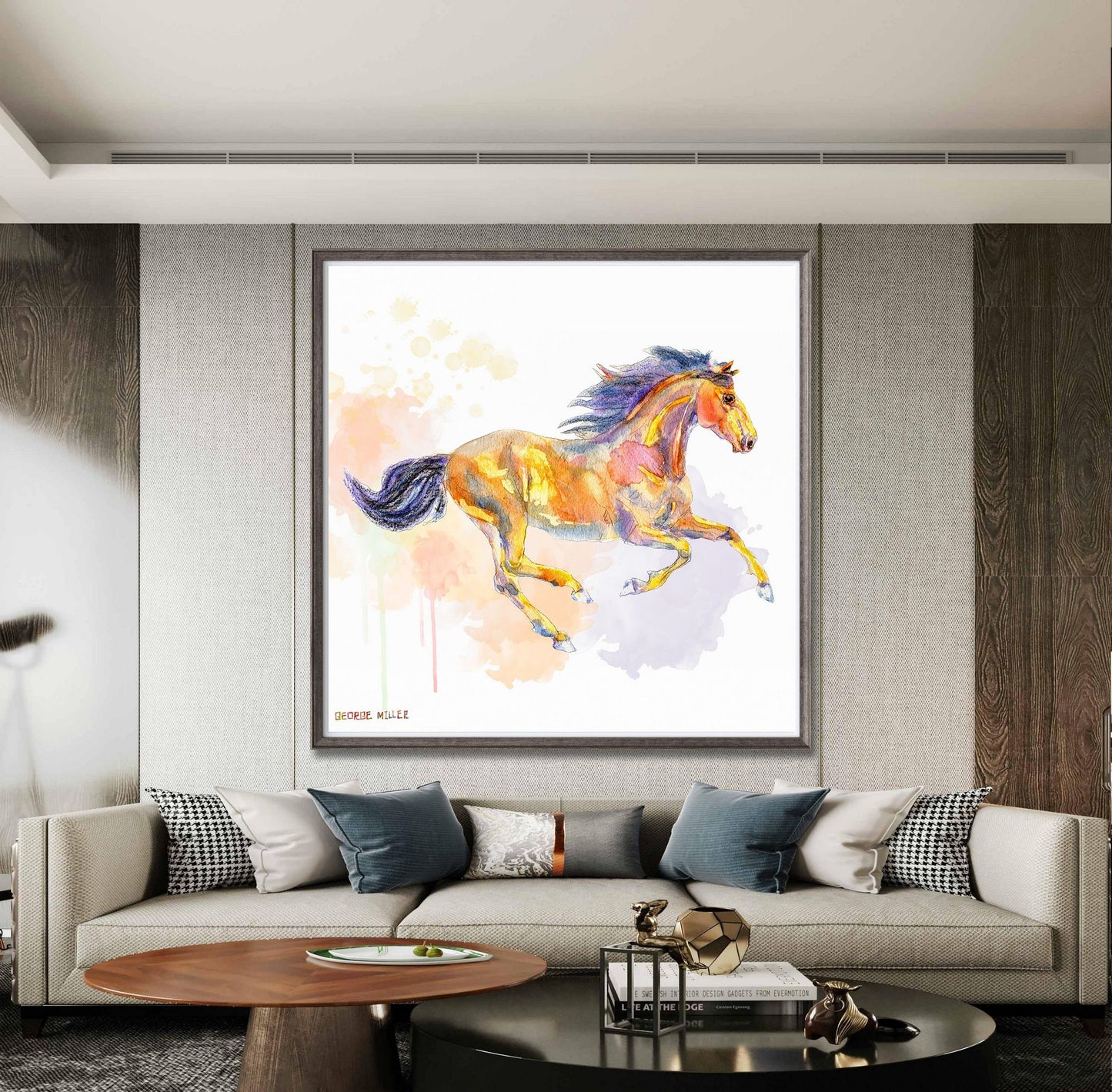 Horse Print, Watercolor Print, Wall Prints, Abstract Artwork, Art Prints, Artwork, Modern Art, Original Art, Dorm Décor, Birthday Gift