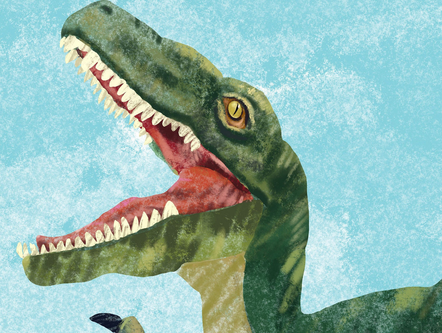 Tyrannosaurus Rex Dinosaur Print, Wall Art, Abstract Art Prints, Art Prints Watercolor, Artwork Original, Modern Art, Watercolor Painting
