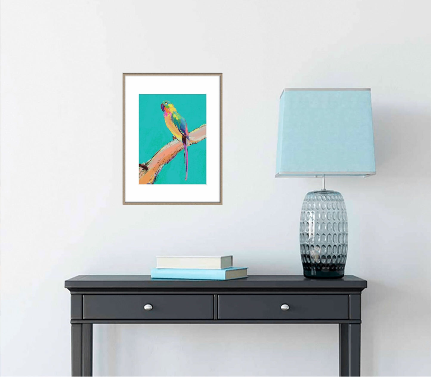 Parrot Bird Prints Wall Art, Watercolor Abstract, Wall Art Prints, Abstract Art Print, Art Print Watercolor, Artwork, Modern Art, Canvas Art